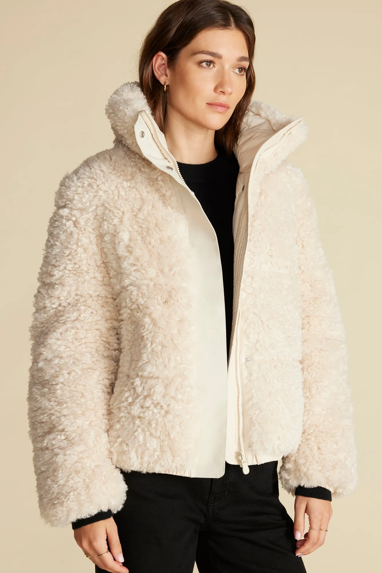 Amour Vert Save The Duck Kennie Faux Shearling Jacket- Jackets & Outerwear