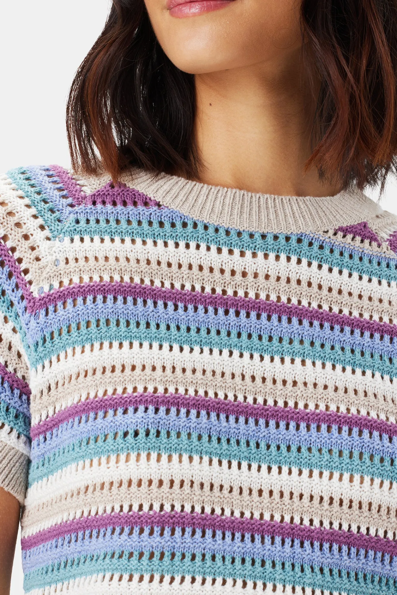 Amour Vert Rosario Crochet Top- Tops|Clearance