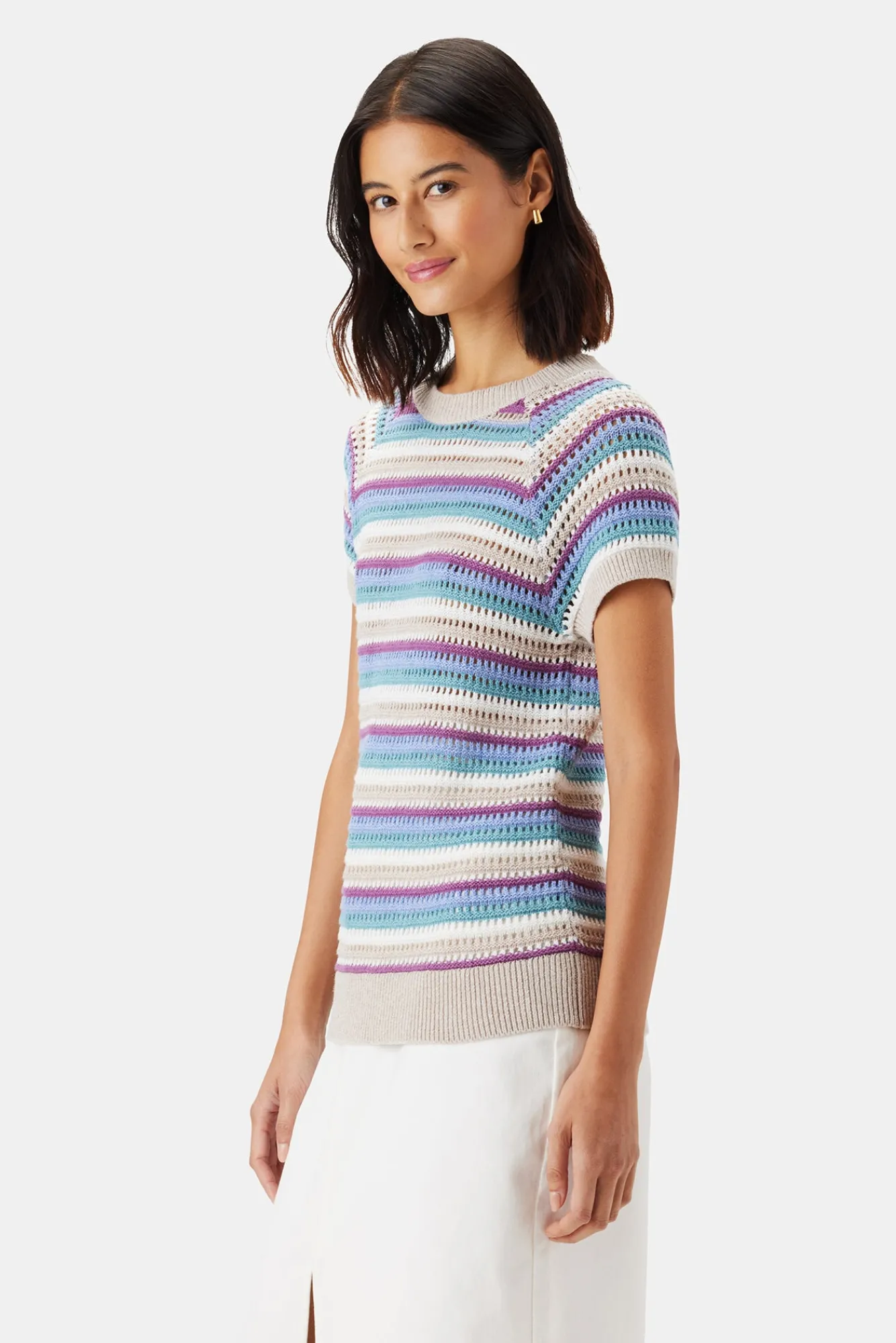 Amour Vert Rosario Crochet Top- Tops|Clearance