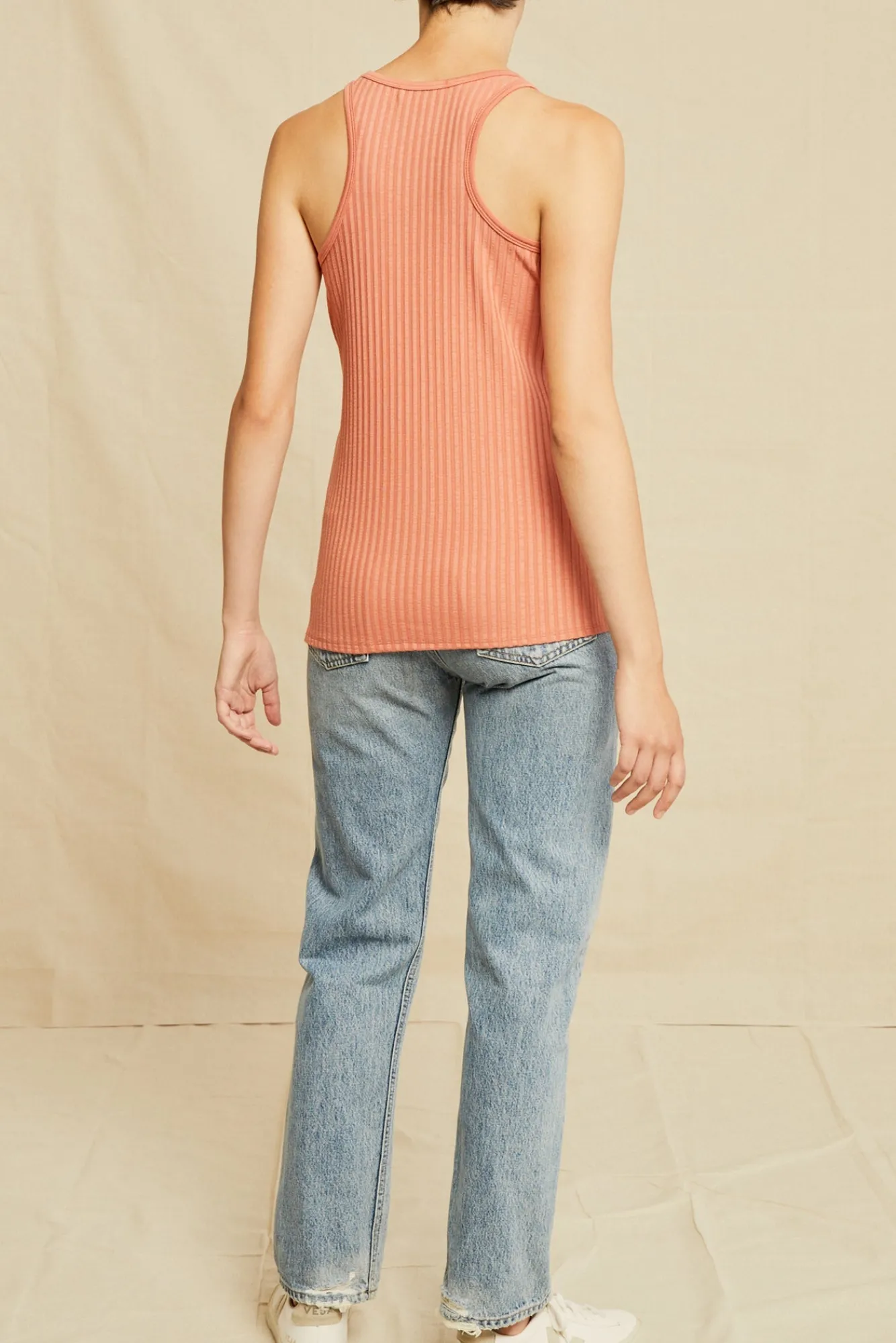 Amour Vert Celeste Knit Tank- Tops|Clearance