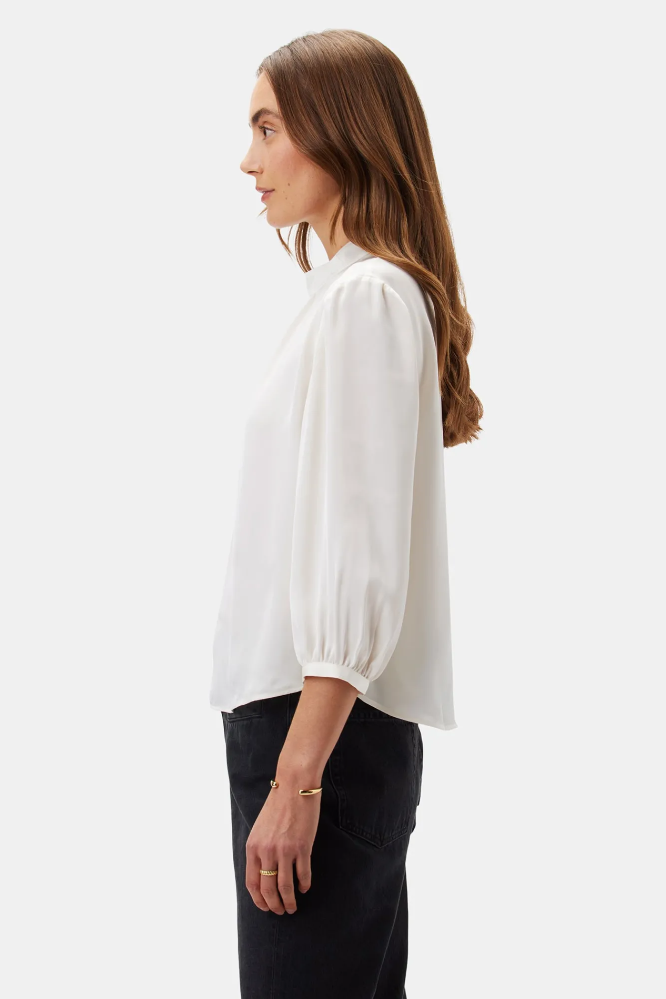 Amour Vert Jeanne 3/4 Sleeve Blouse- Tops|Clearance