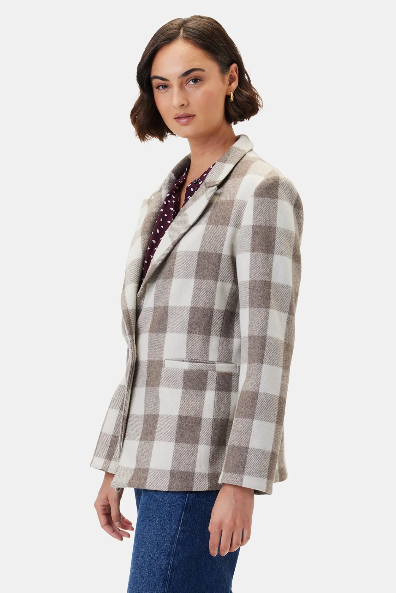 Amour Vert Tobie Single Breasted Blazer- Jackets & Outerwear|Clearance