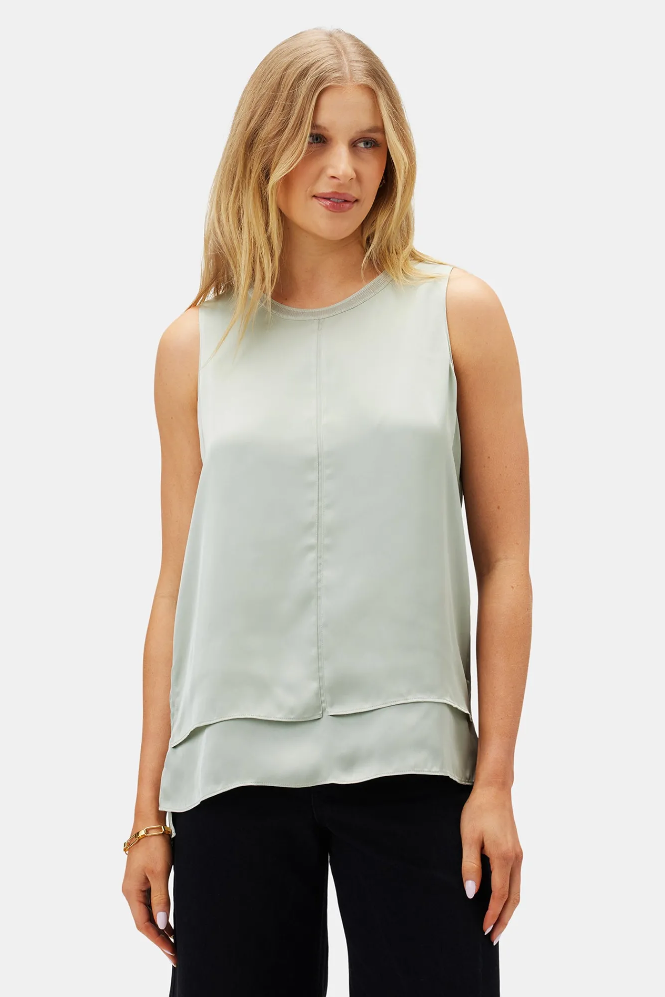 Amour Vert Zola Doubled Tank- Tops|Clearance