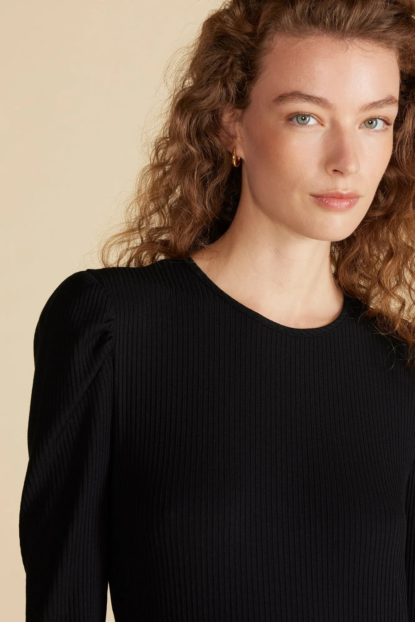 Amour Vert Reine Paris Rib Top- Tops