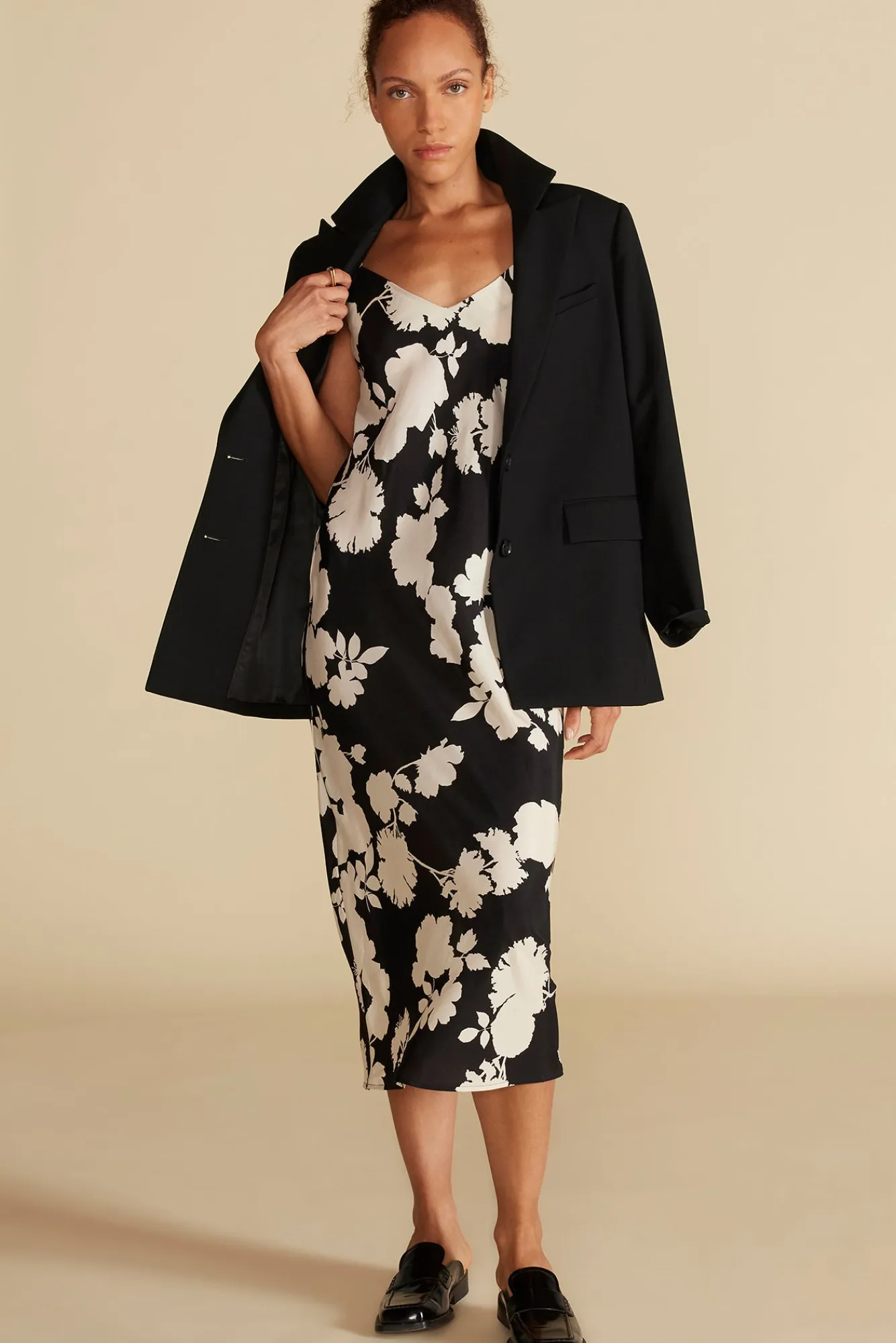 Amour Vert Eloise Cupro Slip Dress- Dresses