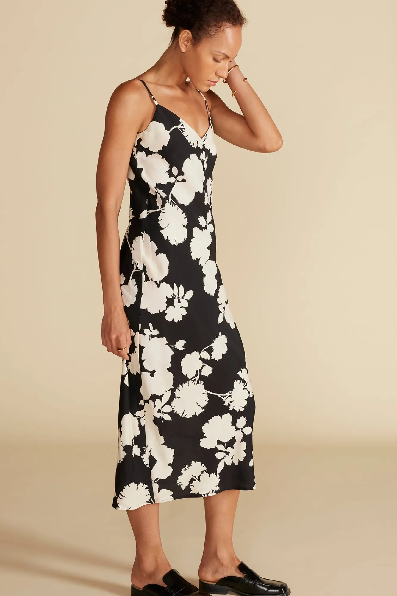 Amour Vert Eloise Cupro Slip Dress- Dresses