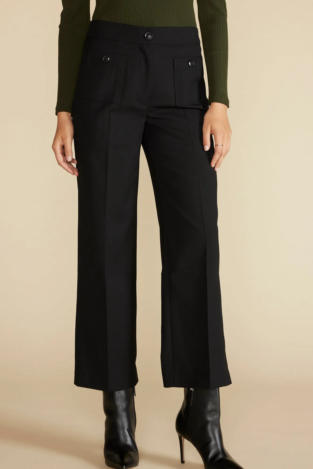Amour Vert Alete Patch Pocket Pant- Pants|Clearance