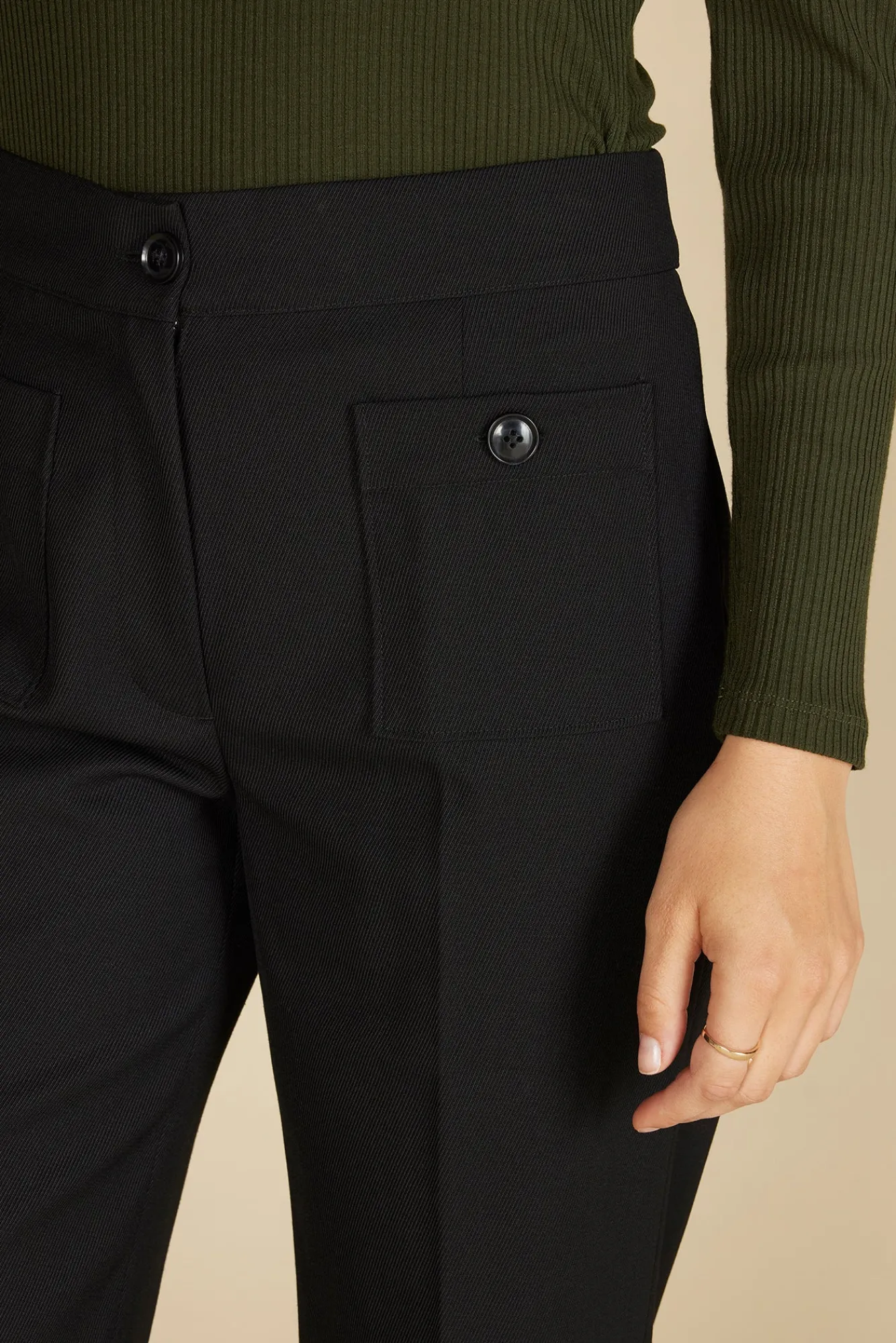 Amour Vert Alete Patch Pocket Pant- Pants|Clearance