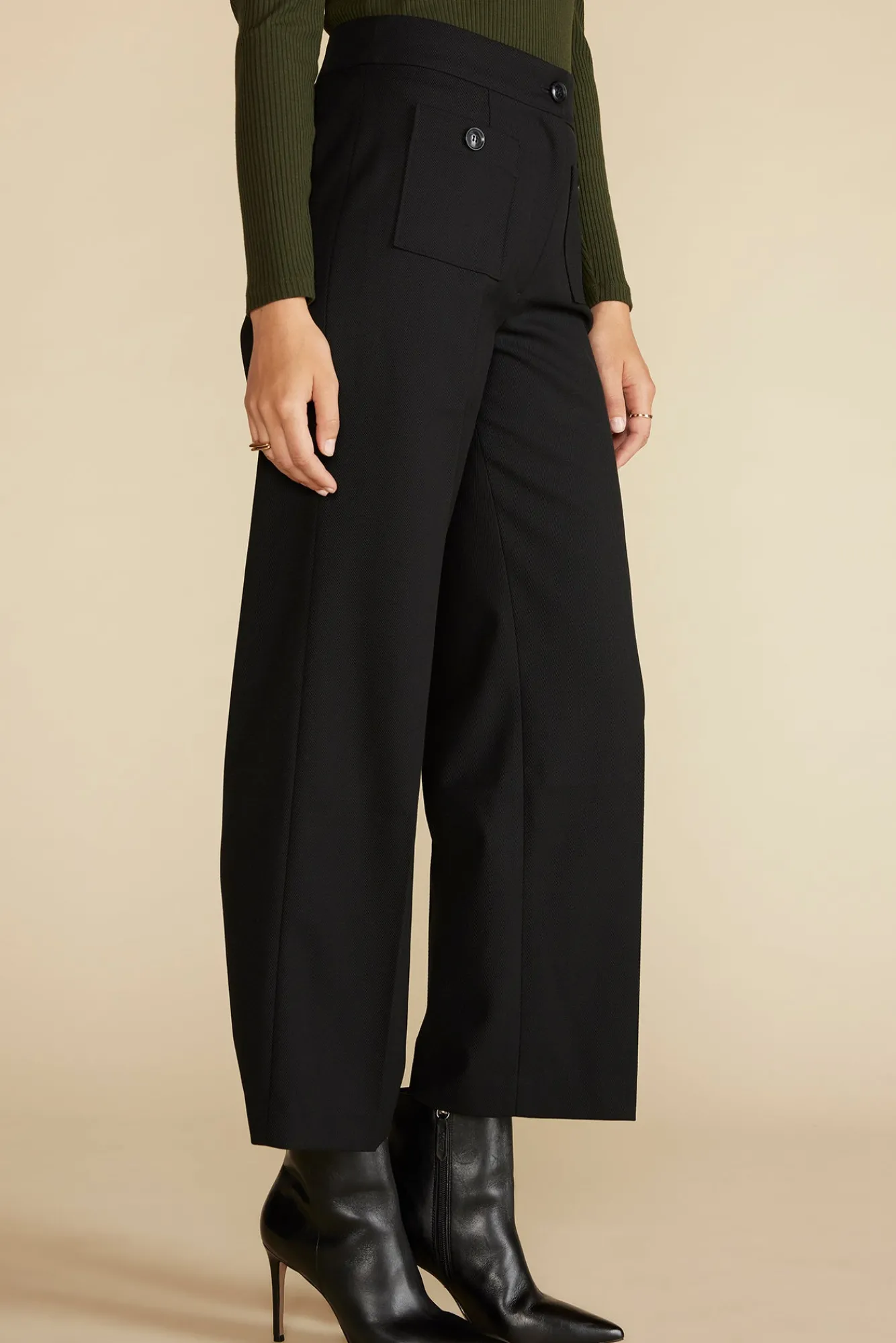 Amour Vert Alete Patch Pocket Pant- Pants|Clearance