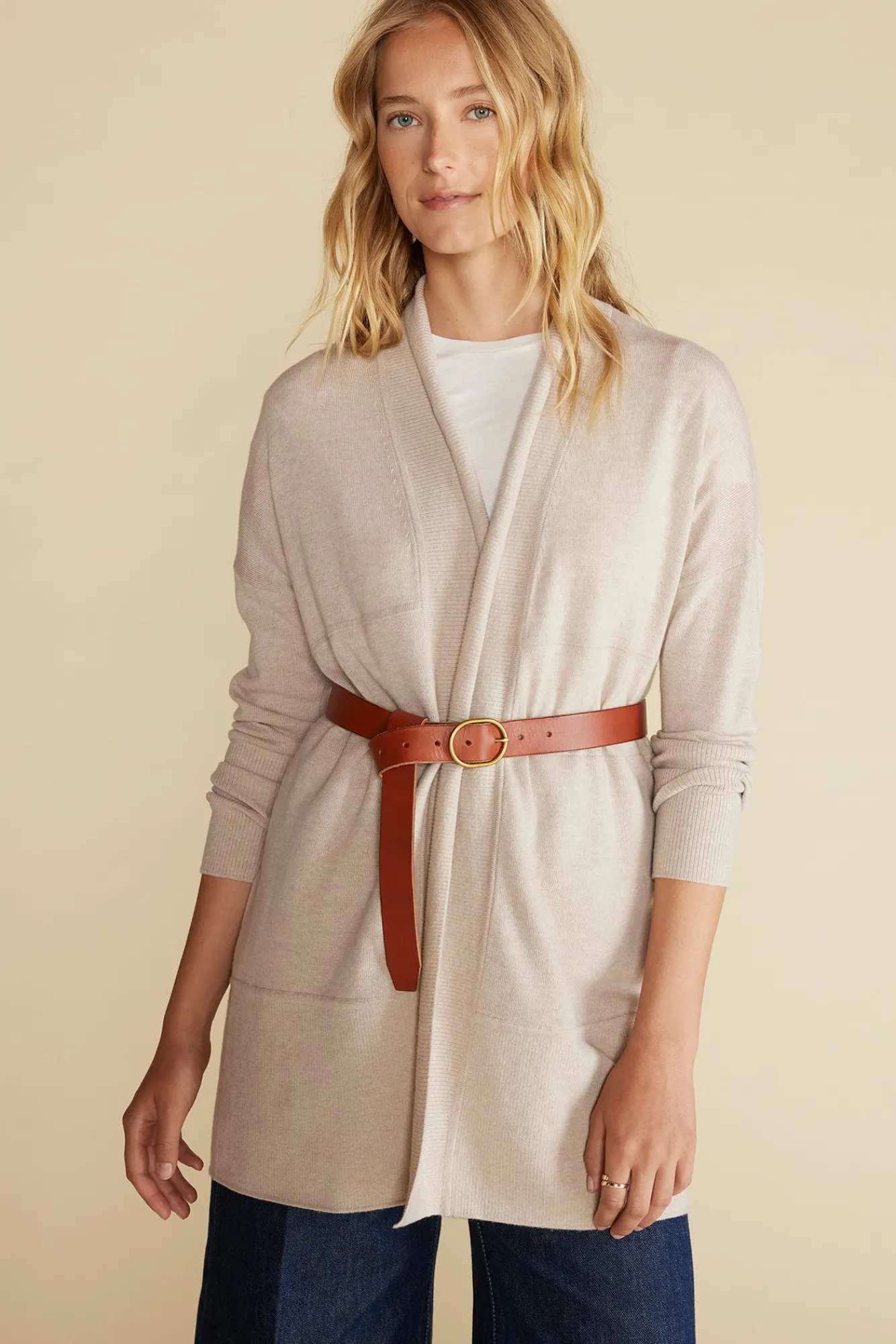 Amour Vert Bailey Wool Sweater Coat- Sweaters & Cardigans|Clearance