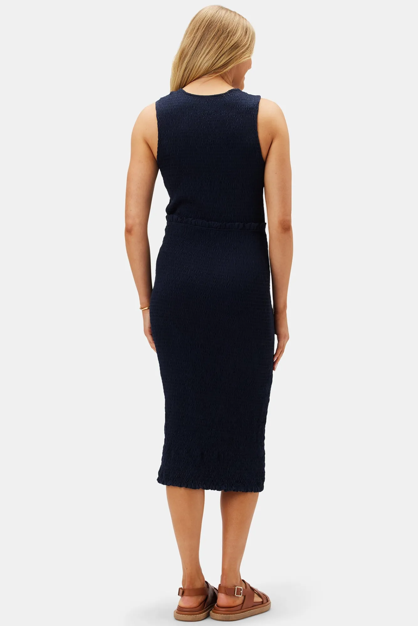 Amour Vert Isabella Smocked Dress- Dresses|Clearance