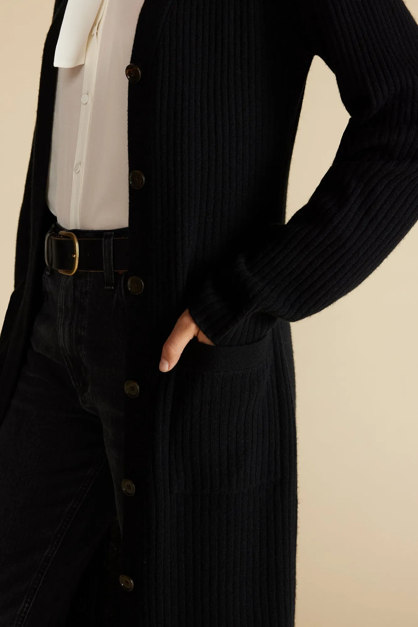 Amour Vert Dion Long V Neck Cardigan- Sweaters & Cardigans