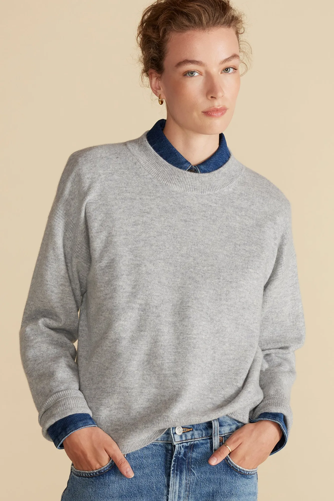 Amour Vert Pearl Cashmere Sweater- Sweaters & Cardigans