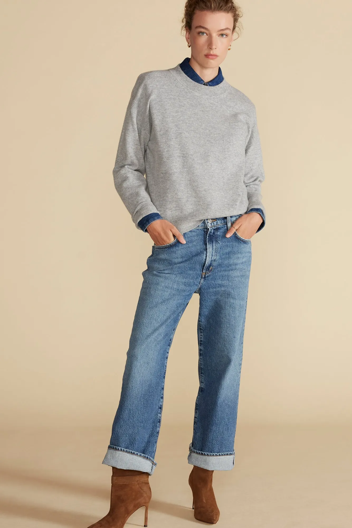 Amour Vert Pearl Cashmere Sweater- Sweaters & Cardigans