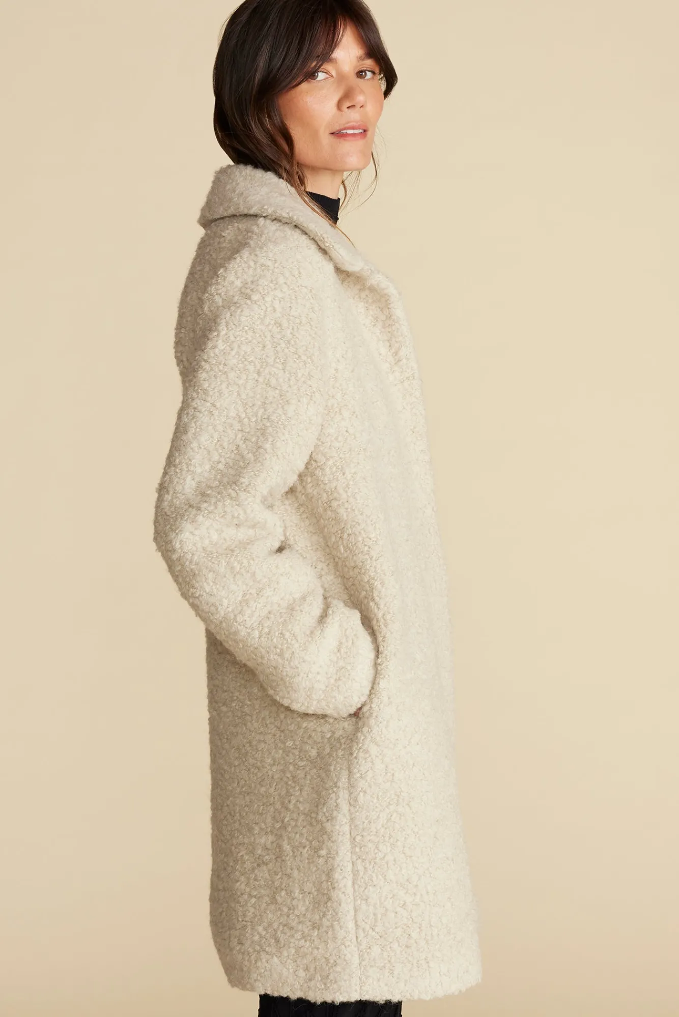Amour Vert Noelle Sherpa Coat- Jackets & Outerwear