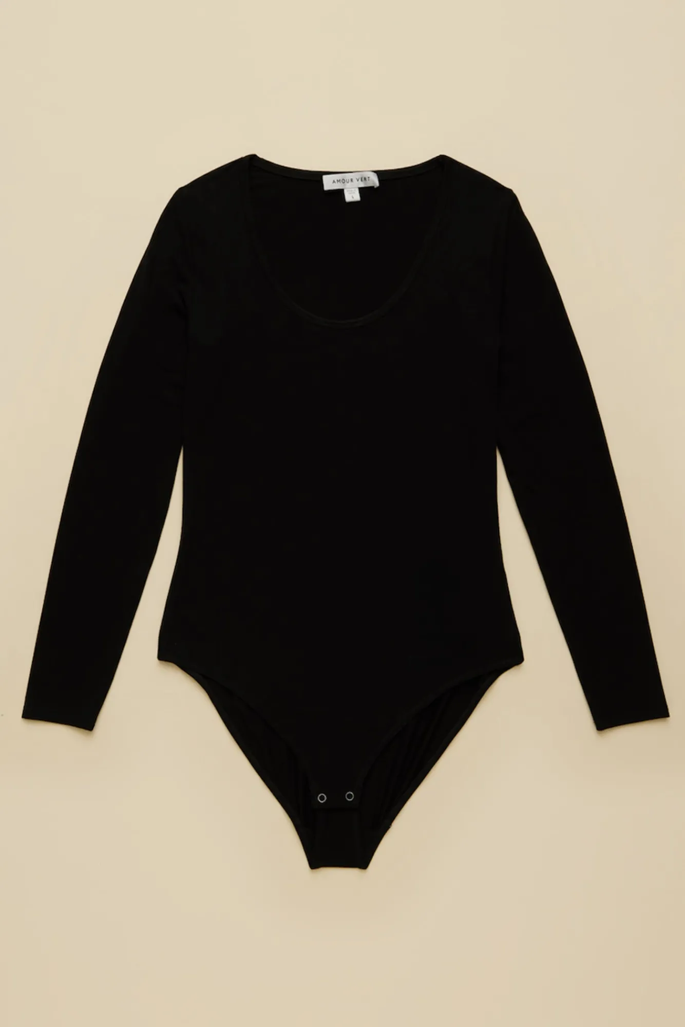 Amour Vert Elea Bamboo Knit Bodysuit- Tops|Clearance