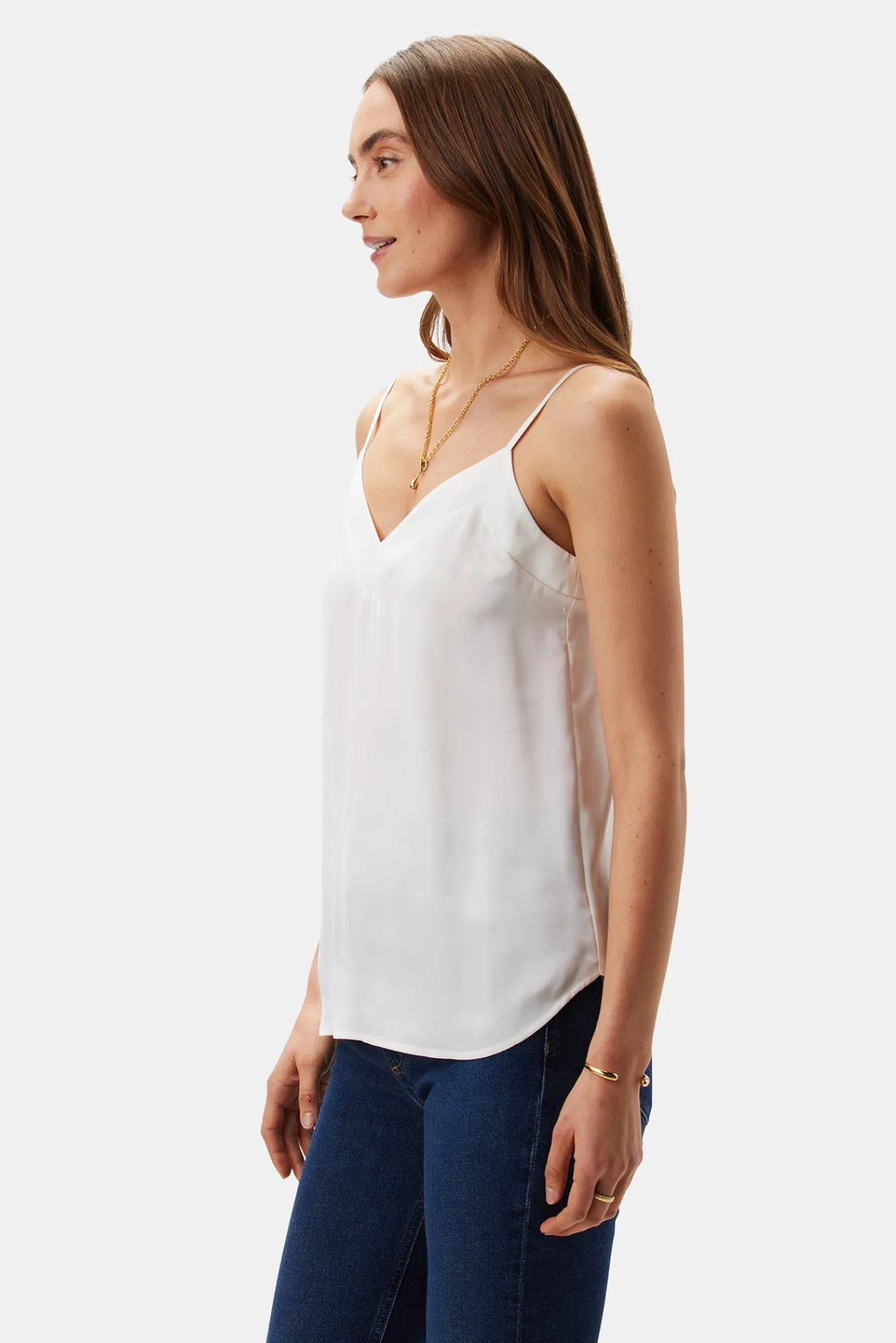 Amour Vert Barlow Recycled Sateen Tank- Tops|Clearance