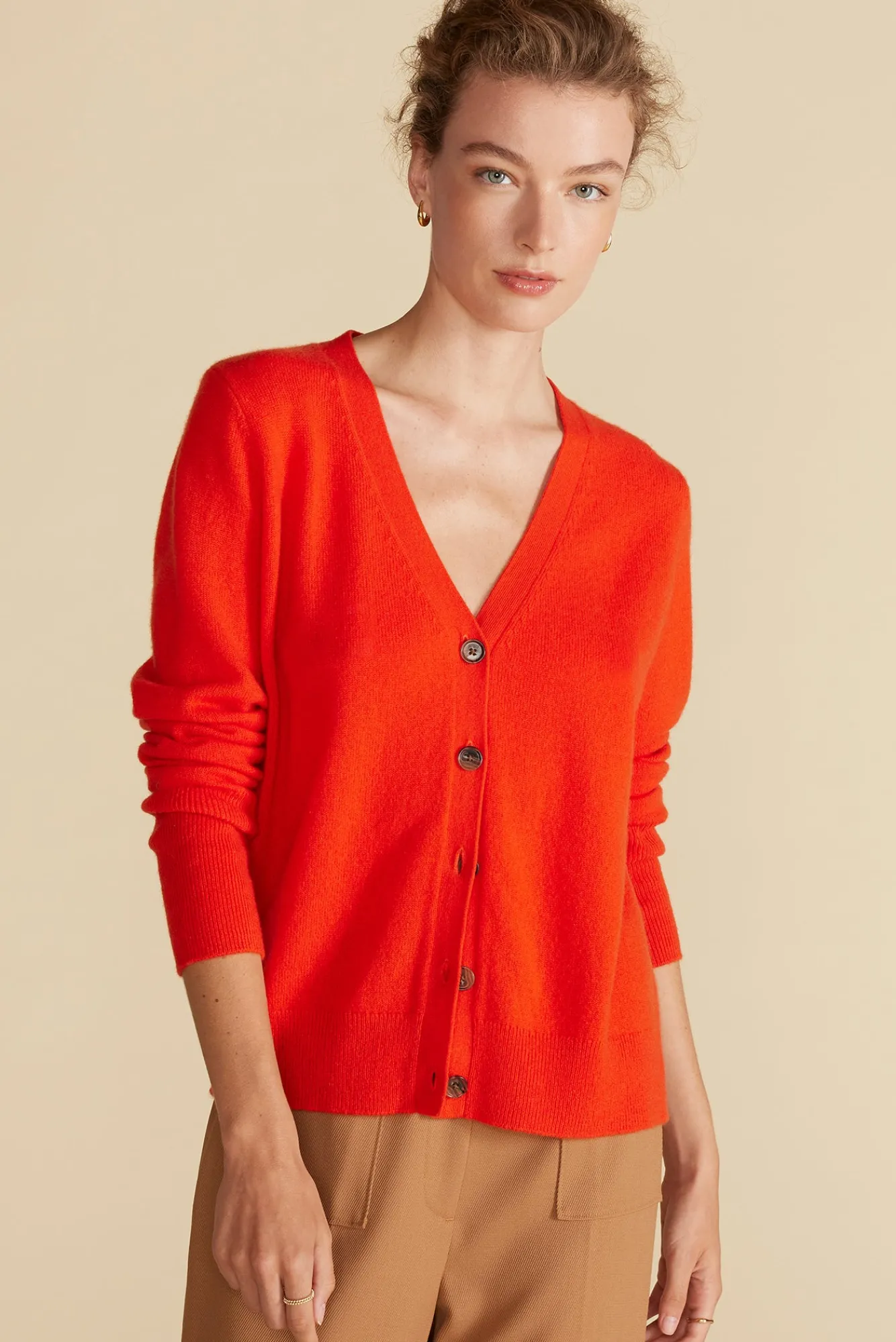 Amour Vert Mason Cashmere Cardigan- Sweaters & Cardigans