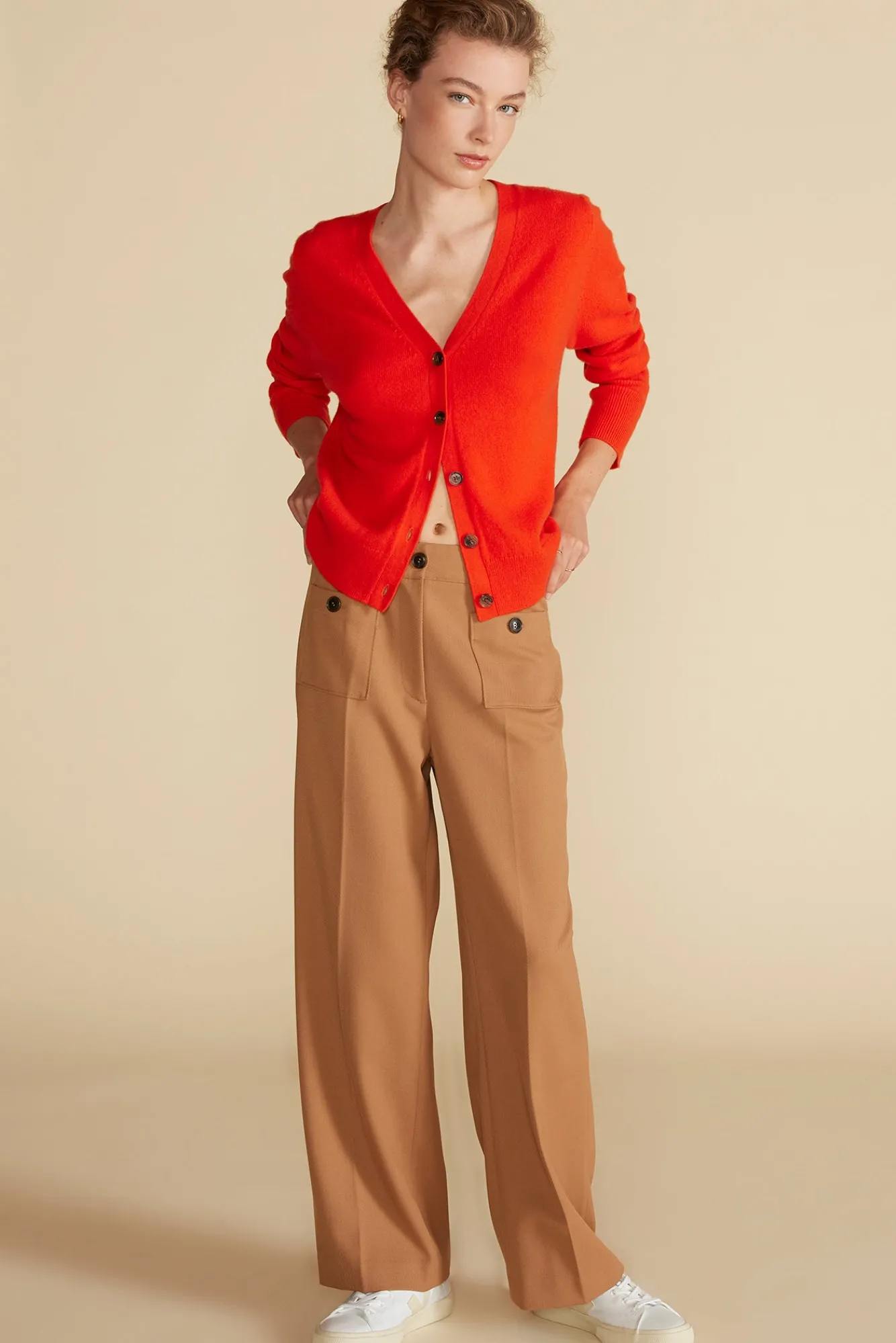 Amour Vert Mason Cashmere Cardigan- Sweaters & Cardigans