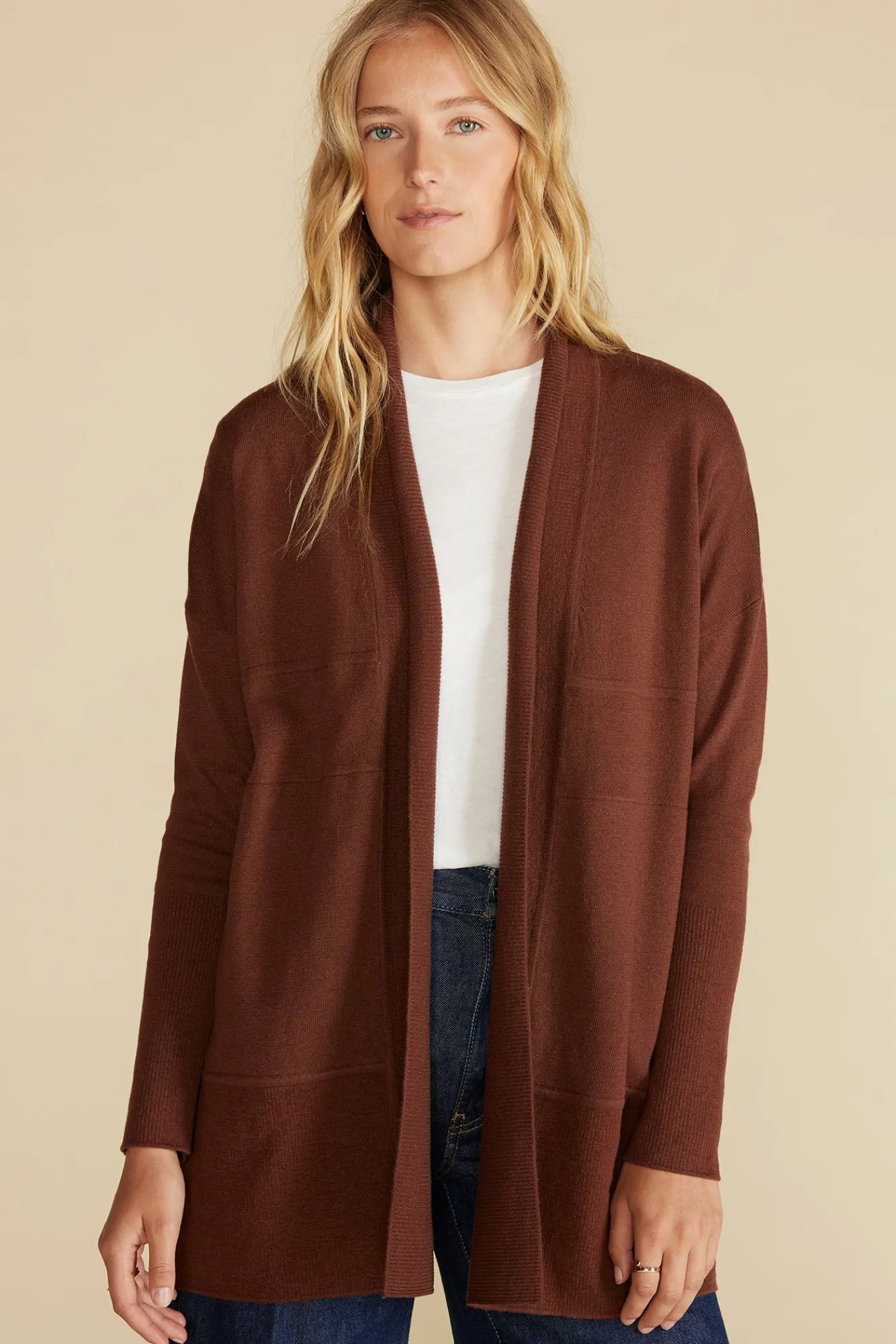 Amour Vert Bailey Wool Sweater Coat- Sweaters & Cardigans|Clearance