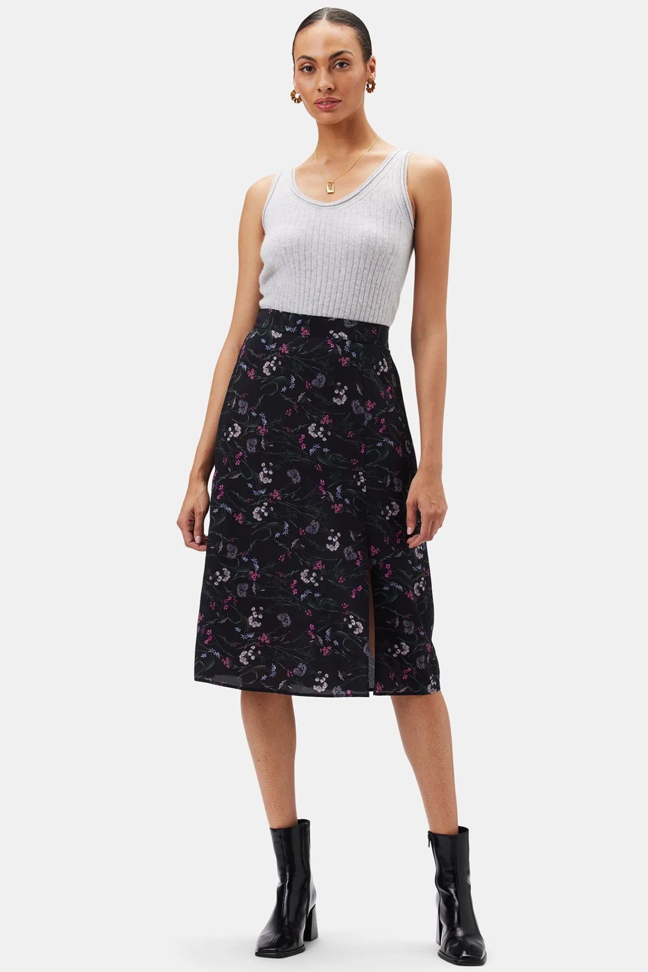 Amour Vert Ollie Washable Silk Skirt- Skirts|Clearance