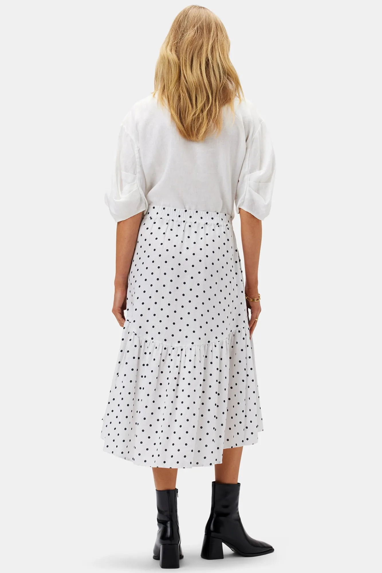 Amour Vert Lilly Pilly Lola Organic Linen Skirt- Skirts|Clearance