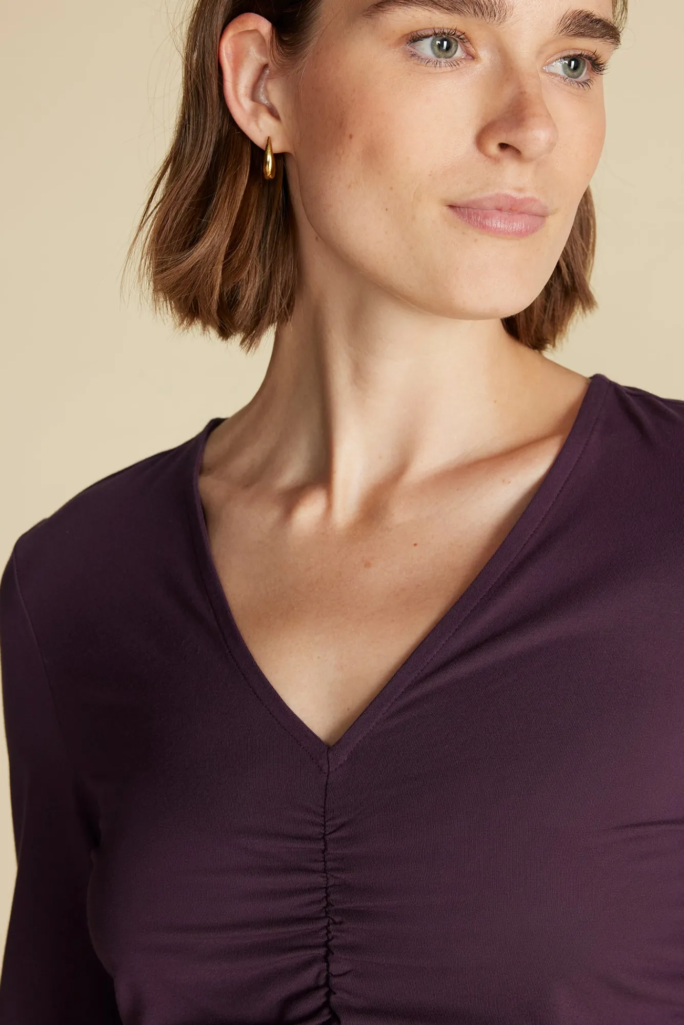 Amour Vert Elise Bamboo Knit Top- Tops|Clearance