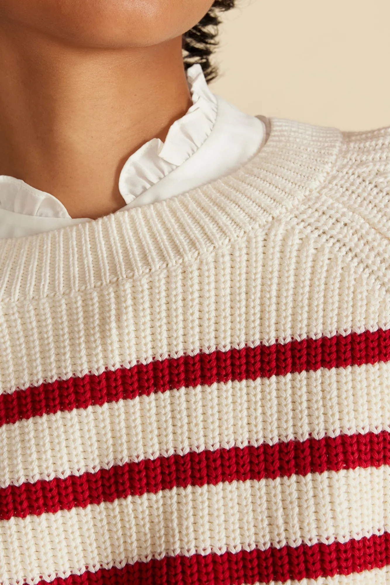 Amour Vert Layla Organic Cotton Sweater- Sweaters & Cardigans|Clearance