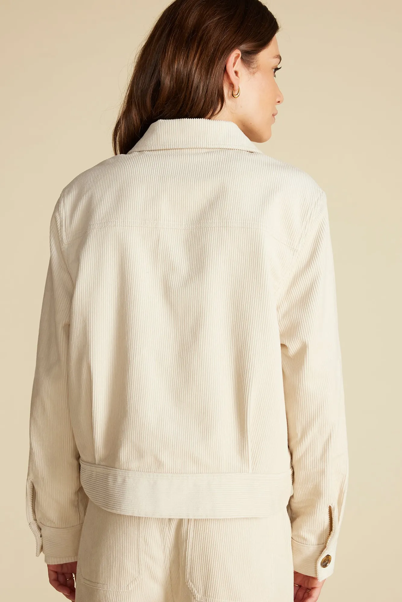 Amour Vert Spencer Corduroy Trucker Jacket- Jackets & Outerwear|Clearance