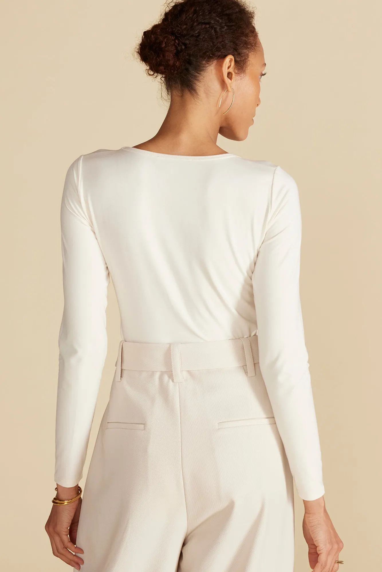 Amour Vert Elea Bamboo Knit Bodysuit- Tops|Clearance