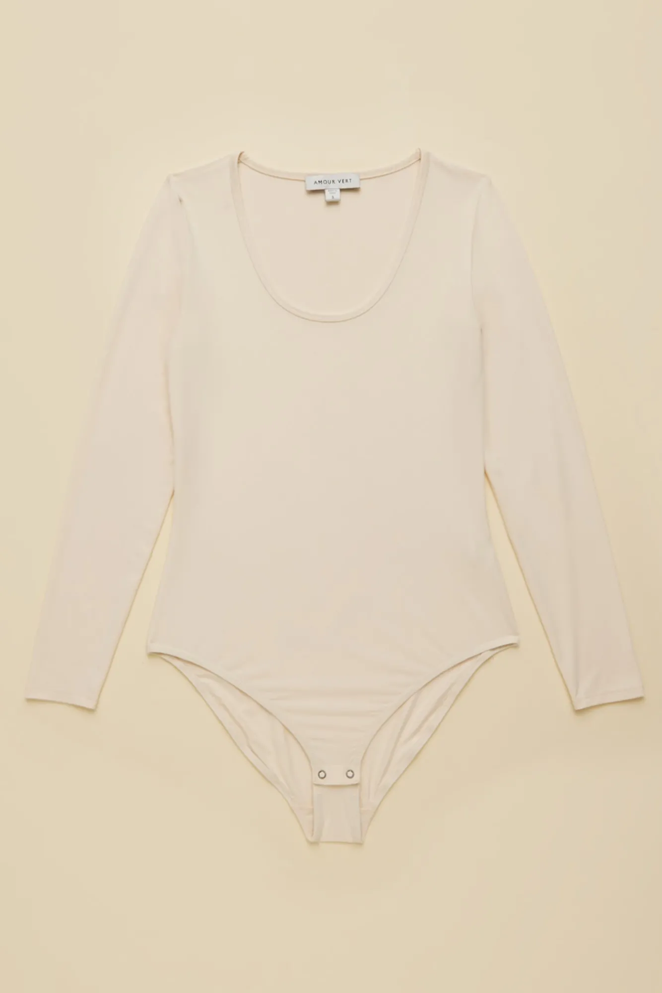 Amour Vert Elea Bamboo Knit Bodysuit- Tops|Clearance